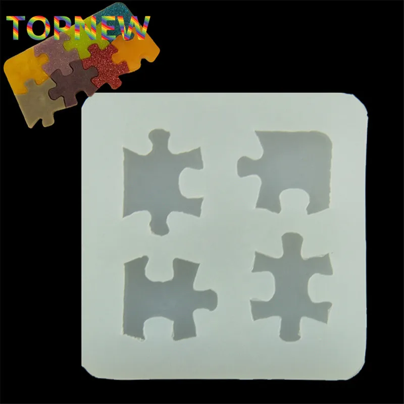 

NEW Arrived DIY Funny children toys Epoxy Silicone Pendant Mold Puzzle charm Mould handmade Make Tool Jewelry Accessories