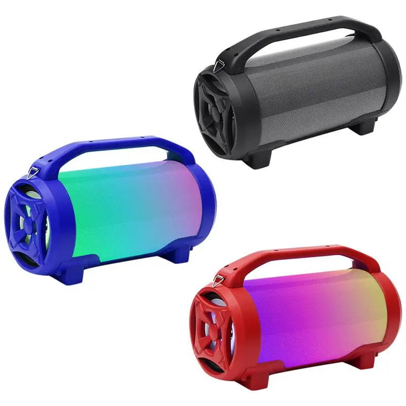 

New Led Colorful Subwoofer Portable 5 Inch Bluetooth Audio Card Usb Speaker Led Wireless Bluetooth Outdoor Subwoofer Stereo