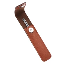 Портативный искусственная кожа Чехол для Пинцет для выдавливания прыщей зажимы Пинцет хранения Multi Вышивка крестом иглы Организатор оболочка уха воск