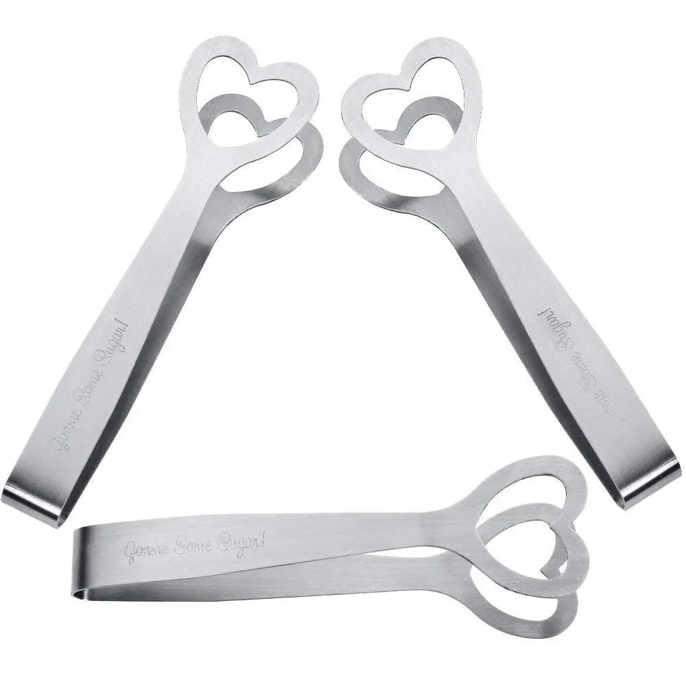 Hot Sale 3PCS Stainless Steel Sugar Tongs Glacial Tongs Sugar Tongs