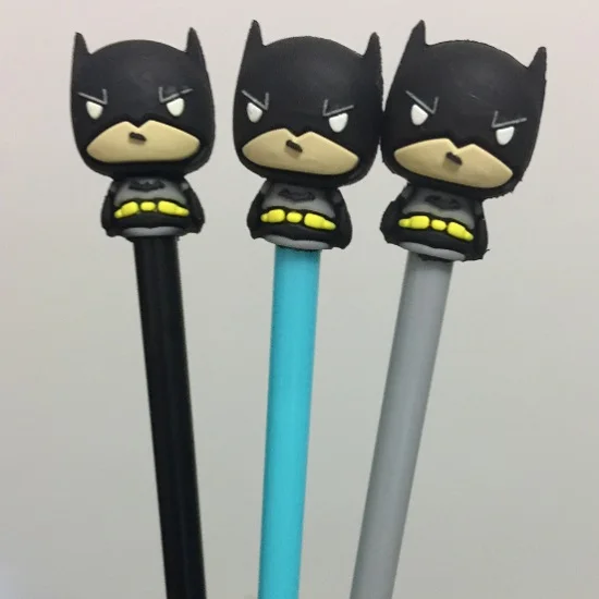 

50 pcs/lot, Wholesales, Free Shipping, Batman Style Gel Pen Korean Stationery Cute Cartoon Creative School Supply, 3 Colour