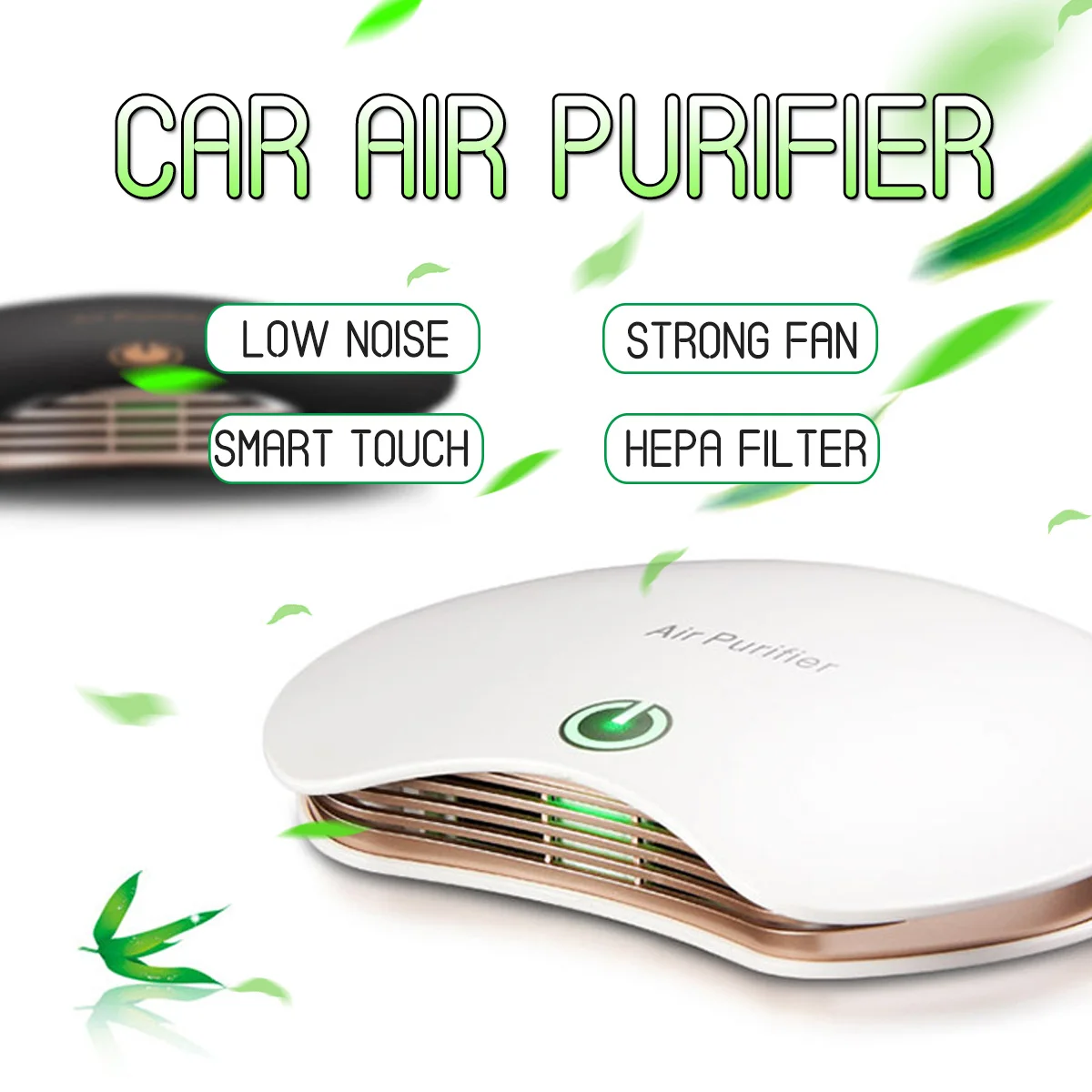 PM2.5 Formaldehyde Smell Removal Car Air Purifier Anion Car Air Ionizer Household Sterilize with Auto Air Freshener Accessories
