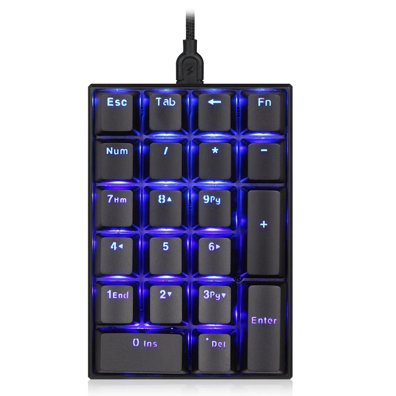 

MOTOSPEED K23 Mechanical Numeric Keypad Wired 21 Keys Mini Numpad Backlight