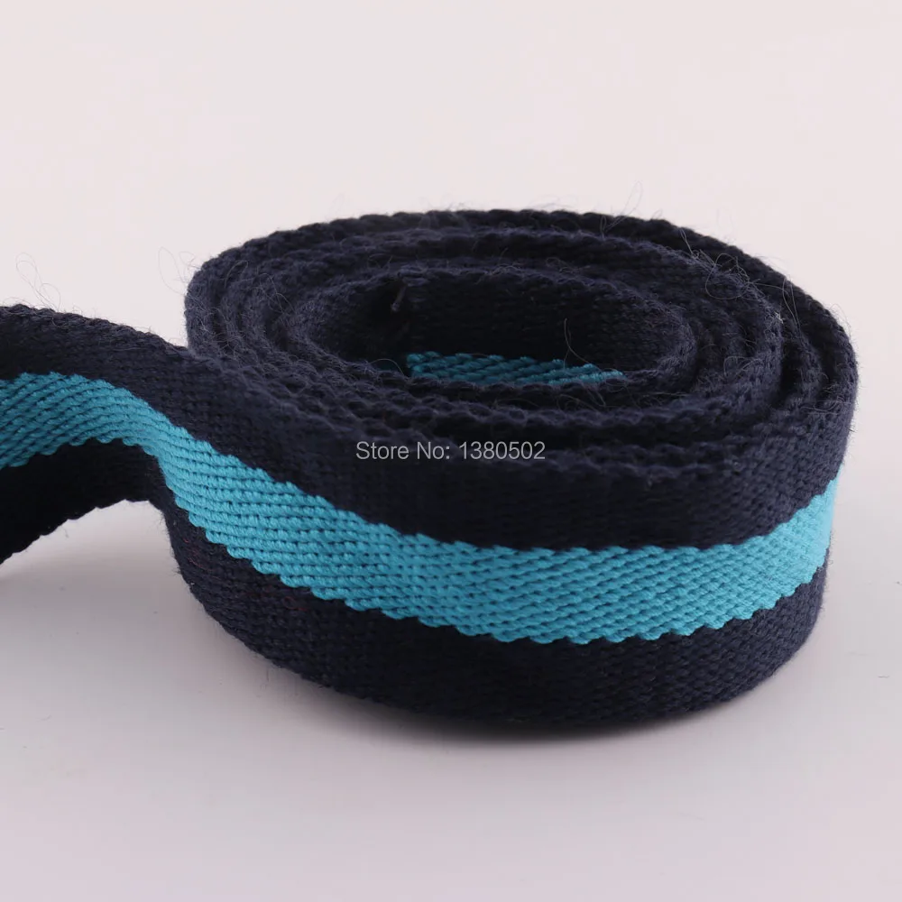 

2 yards Stripes Webbing 1 1/2"Straps Webbing Canvas Webbing Key Fobs Fabric belt Totes, Backpacks garment accessories