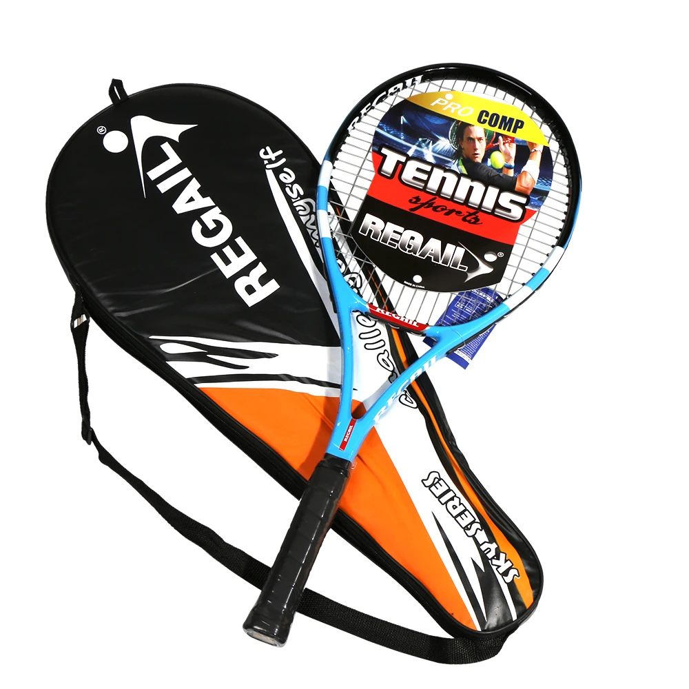 Теннисная ракетка из углеродного волокна, алюминиевая Теннисная ракетка, ракетки с сумкой, теннисная рукоятка для тренировок