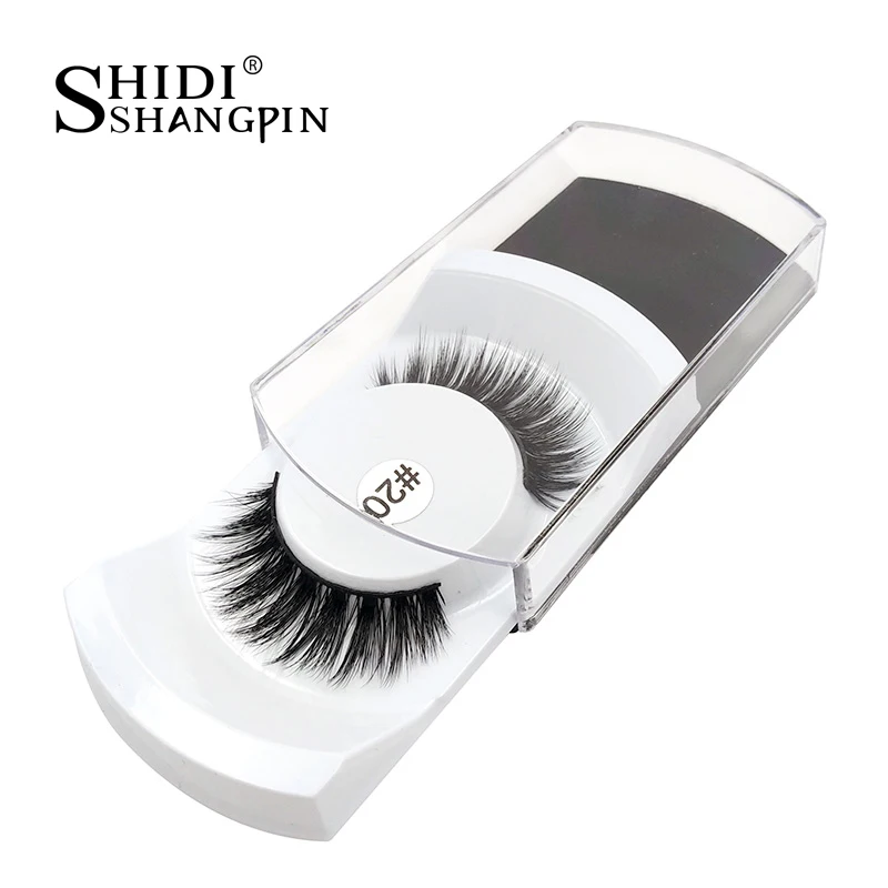

1 pair natural make up false eyelashes 100% real mink eyelashes 3D mink lashes extension thick fake eyelash Makeup beauty #20S23