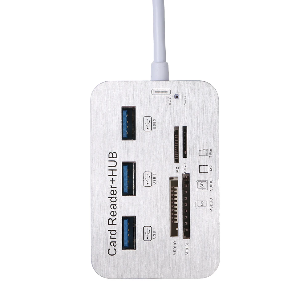 Все в одном кардридер USB 2 0 концентраторы 3 1 C Type USB3.1 концентратор с MS SD M2 TF USB3.0 для