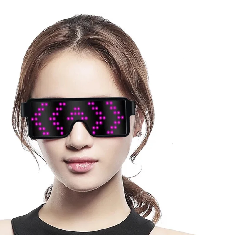 

LED light-emitting dynamic glasses Stage party performance props Party birthday gift Luminous props Disco glasses