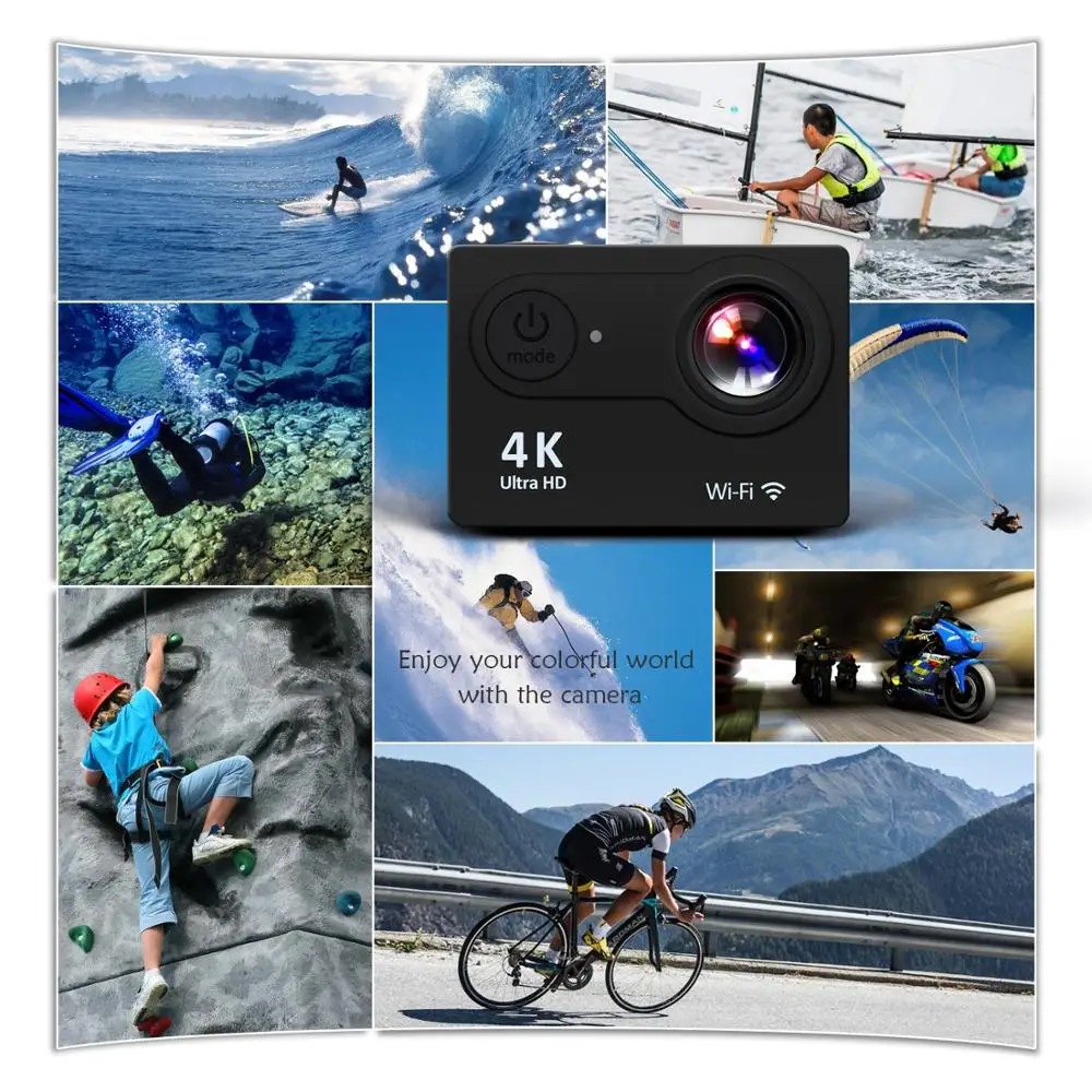 4K Спортивная экшн камера видео рекордер Ультра HD мини цифровая