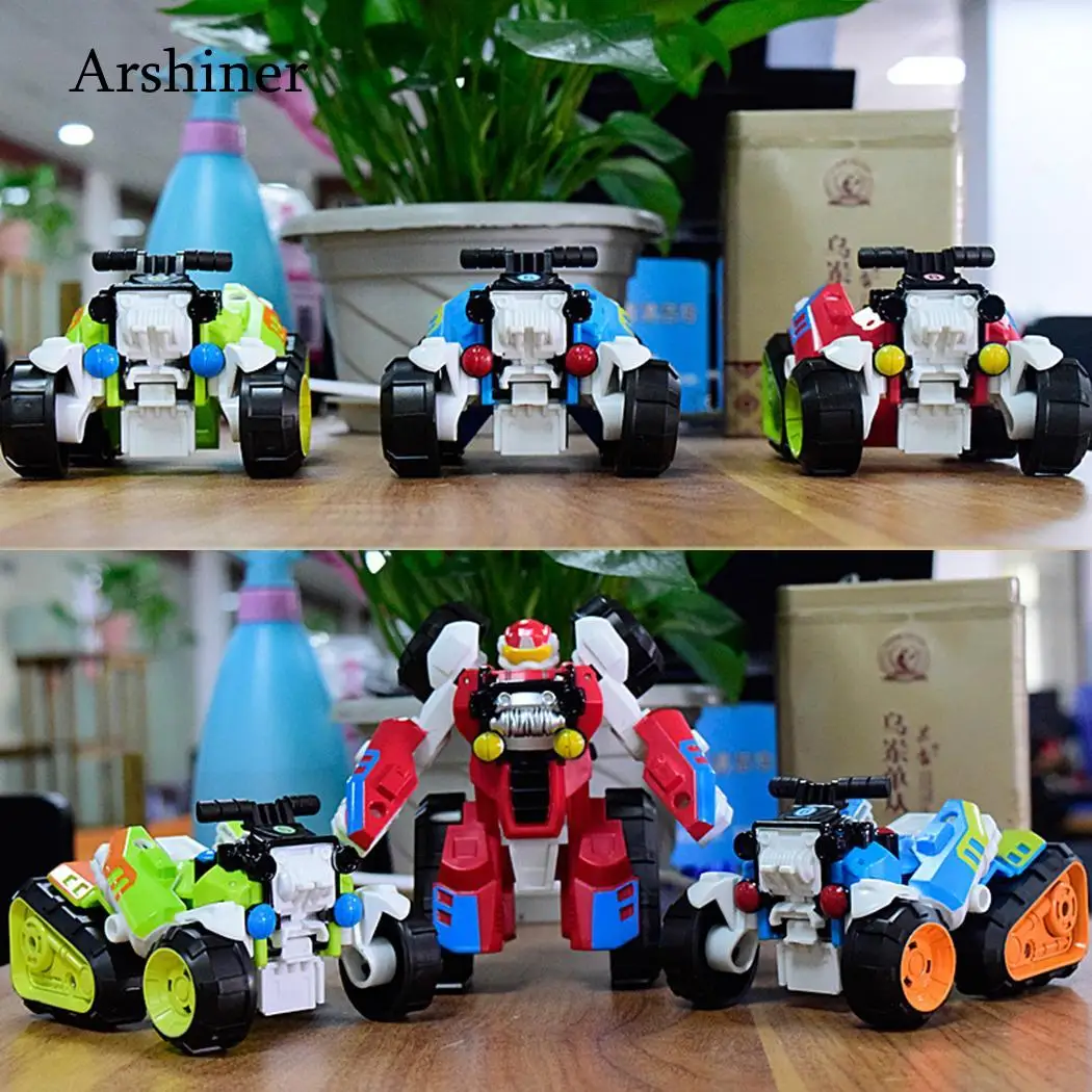 Toy Deformation Robot Car Innovative Random Cartoon Model Transformative Children