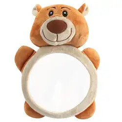 Мультяшный медведь регулируемое детское автомобильное зеркало для обзора заднего сиденья детский монитор безопасности