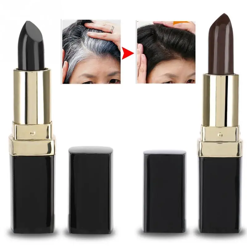 

One-Time Hair dye Instant Gray Root Coverage Hair Color Modify Cream Stick Temporary Pastel Cover Up White Hair Colour Dye 3.8g