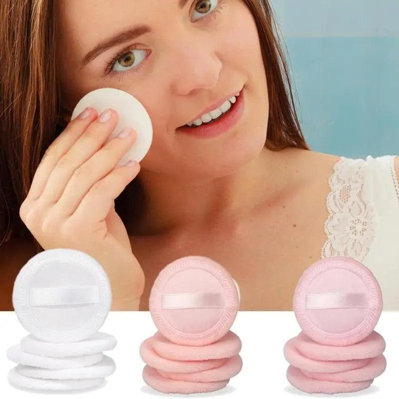 5 шт пуф для макияжа пух пуховкой Для женщин сухой порошок Loose Powder 5,8x5,8x3 cm лица пуф для макияжа инструменты