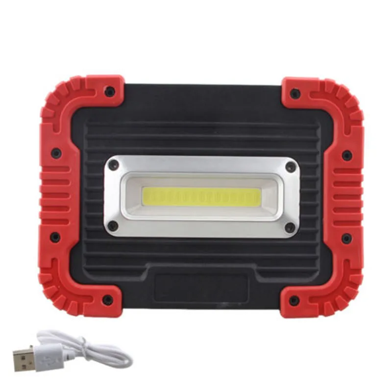 

1xPortable 30W LED Work Light Magnetic Stand Rechargeable Garage Shop Lamp USB S