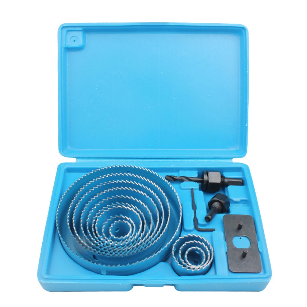 

16pcs/set Circular Cutter Carbon Steel Durable Woodworking Hole Saw Set Drill Bit Holing Tools Electric