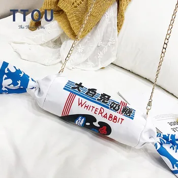 

TTOU Fashion Messenger Handbag Small Candy Shape Shoulder Bag Funny Personality Crossbody Bag Diagonal Chain Bag Couro Feminina