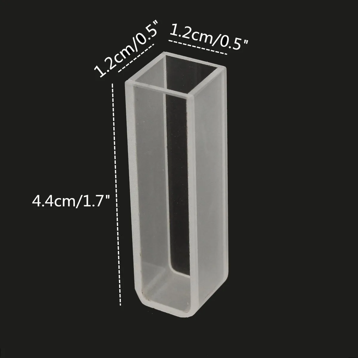 4 шт. 10 мм 3,5 мл Стандартный кварцевый спектрофотометр Cuvette для лаборатории школы образования кварцевые спектрофотометр Cuvette с коробкой