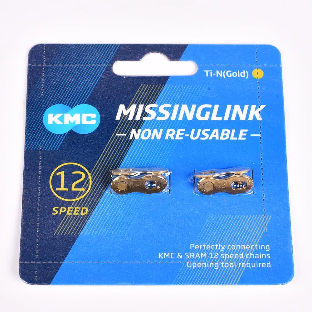 Цепь KMC magic buckle 11 скоростей Серебряное золото недостающее звено велосипедной цепи