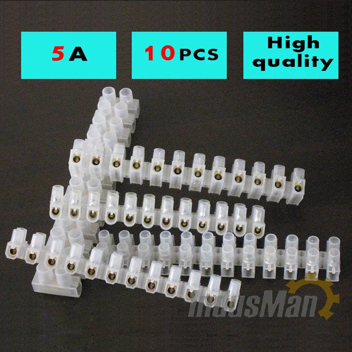 10 шт. нейлоновые клеммные колодки 5 А мм2|block flange|block whiteblock color |
