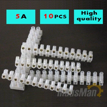 

10pcs X3 series Nylon terminal block 5A 5mm2 copper plastic strip connector barrier