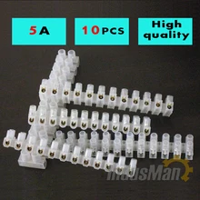 10pcs X3 series Nylon terminal block  5A 5mm2 copper plastic strip connector barrier