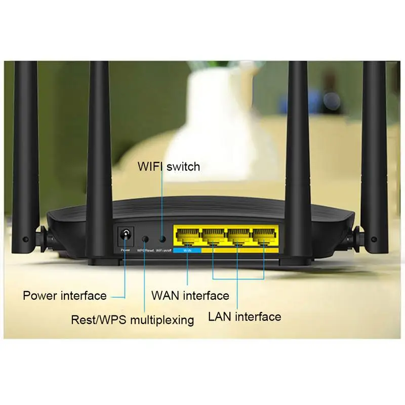 

For Tenda AC5 High Power 1200M Dual Band 5G Gigabit Wireless WIFI Router Home Telecom Wideband