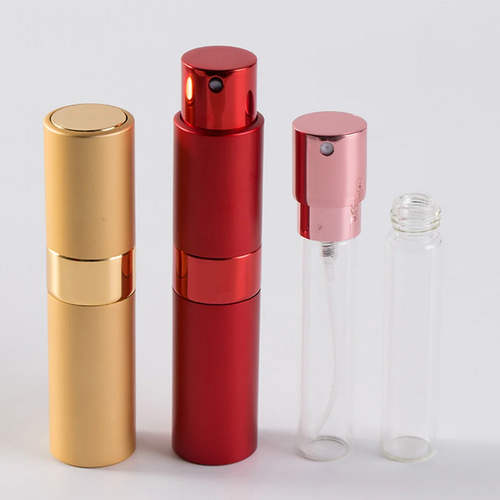 Spray Replaceable Empty Mini Atomizer Container Aluminum Pump Rotation