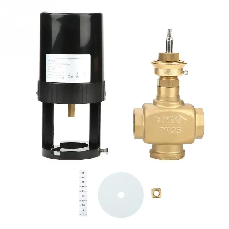 DN25 2 Way Электрический регулирующий клапан пропорциональный интеграл клапан для центрального кондиционирования воздуха, лидер продаж
