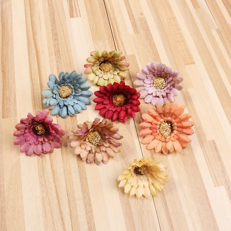 Lychee 10pcs Colorful Artificial Sunflowers Handmade Fake Flower DIY Party Decoration Crafts Supplies | Дом и сад