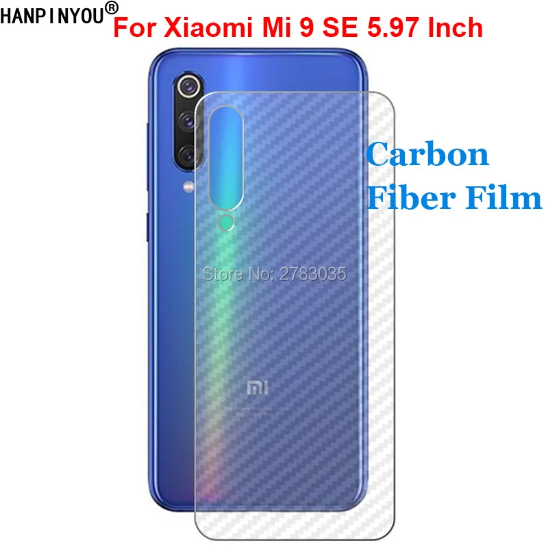 Для Xiaomi Mi 9 Mi9 SE 5 97 &quotНовая прочная задняя 3D пленка из углеродного волокна с