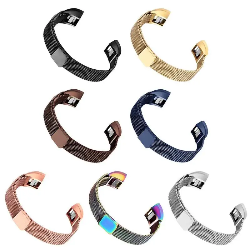 

Simple Design Style Adjustable Magnetic Interlock Milanese Loop Stainless Steel Watch Strap Band for Fitbit Alta/Alta HR