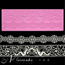 Выпечка DIY ретро силиконовая форма помадка инструмент коврик Торт Украшение Инструмент сексуальная леди кружева коврик цветок границы