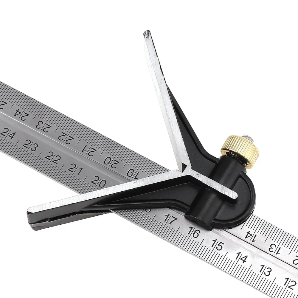

Combination Square Ruler Adjustable Sliding Combination Square Ruler Protractor Level Measure Measuring Set