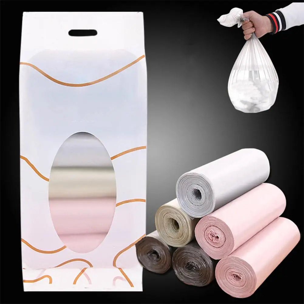 AsyPets 6 Rolls Large Thicken Solid Color Disposable Bags for Kitchen