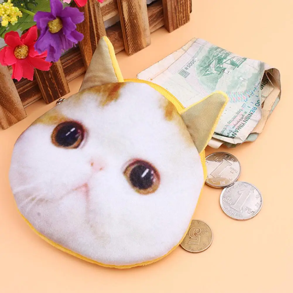 PinShang милый кошелек с рисунком для женщин и девочек портативный кота Модный чехол