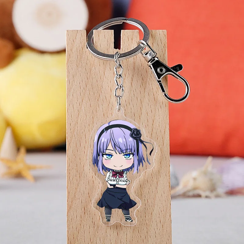 

Anime Dagashi Kashi Cosplay Keychian Japanese Cartoon Figure Shidare Hotaru Car Key Holder Chain Pendants Keyrings