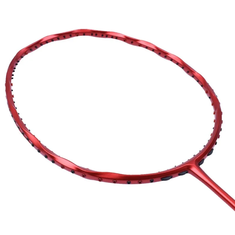 Bádminton raquetas de fibra de carbono completa 5U absorción de choque ofensiva solo raquetas nueva ola de cáñamo flores marco Q1367CMD