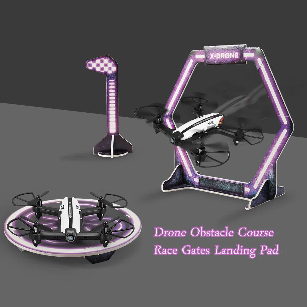 

Drone Portable Foldable Landing Pad Drone Racing Obstacle Course Race Gates for RC FPV Racing Drone DIY Accessories