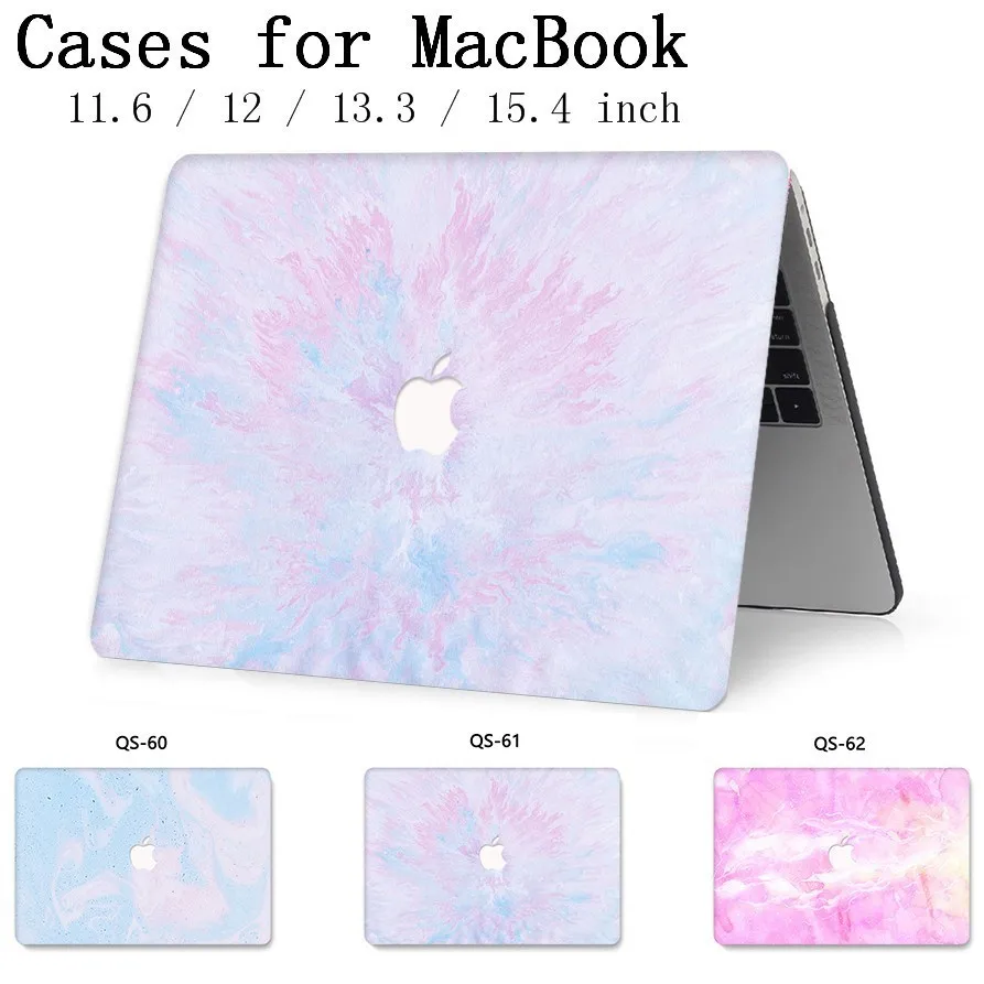 Чехол для ноутбука MacBook Чехол для ноутбука чехол для MacBook Air Pro retina 11 12 13 15,4 дюймов с защитой экрана крышка клавиатуры