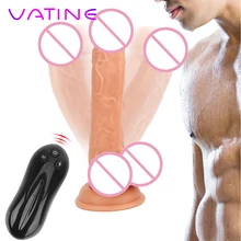 VATINE Sex Toys for Women Vibrator Sturdy Suction Cup Rotate Vibrating Dildo Realistic Penis Super Thick Huge Dildo