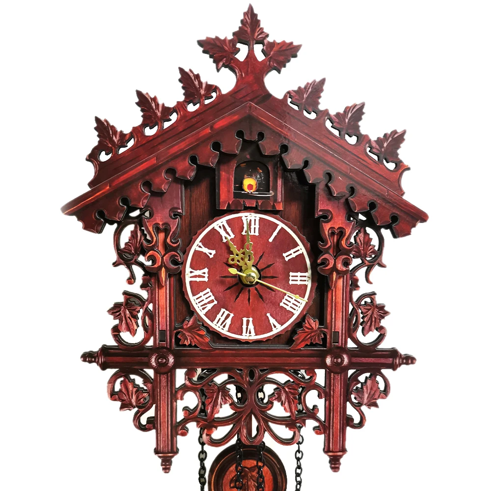 Деревянные настенные часы в винтажном стиле, часы в форме огурца, качающиеся маятниковые деревянные подвесные украшения для дома, ресторана, гостиной, часы