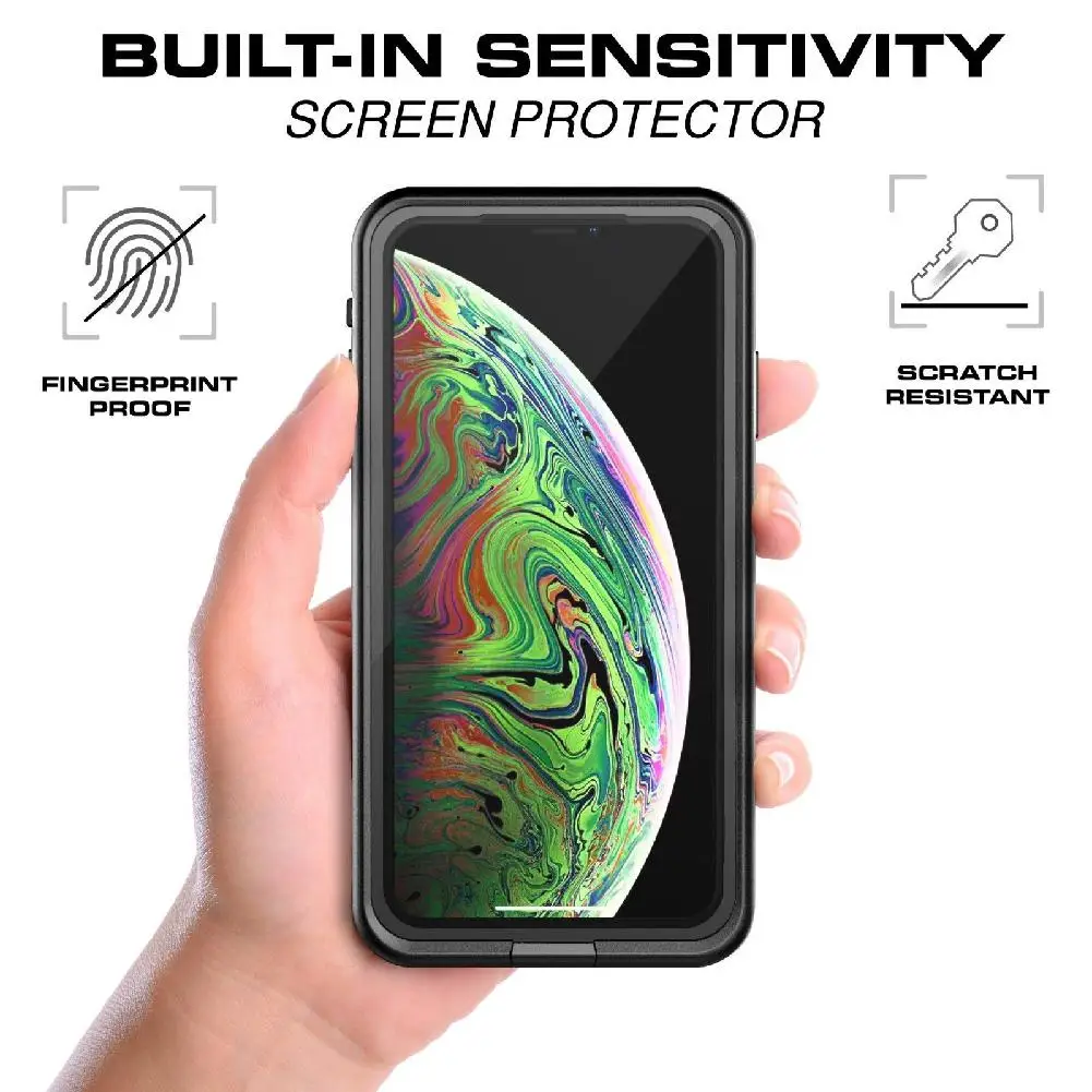 Группа вертикальный для Apple iPhone X Xs Max водонепроницаемый чехол крышка Встроенный