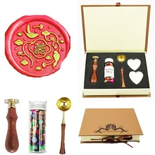 Подпись индивидуальная восковая печать штамп птица облако декоративные тематика "Счастье для двоих" Свадебные