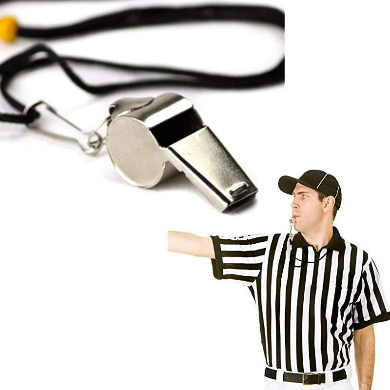 

Stainless Steel Metal Whistle for Referee Sport Rugby Party Training game for Soccer Football Basketball Cheerleaders Cheer
