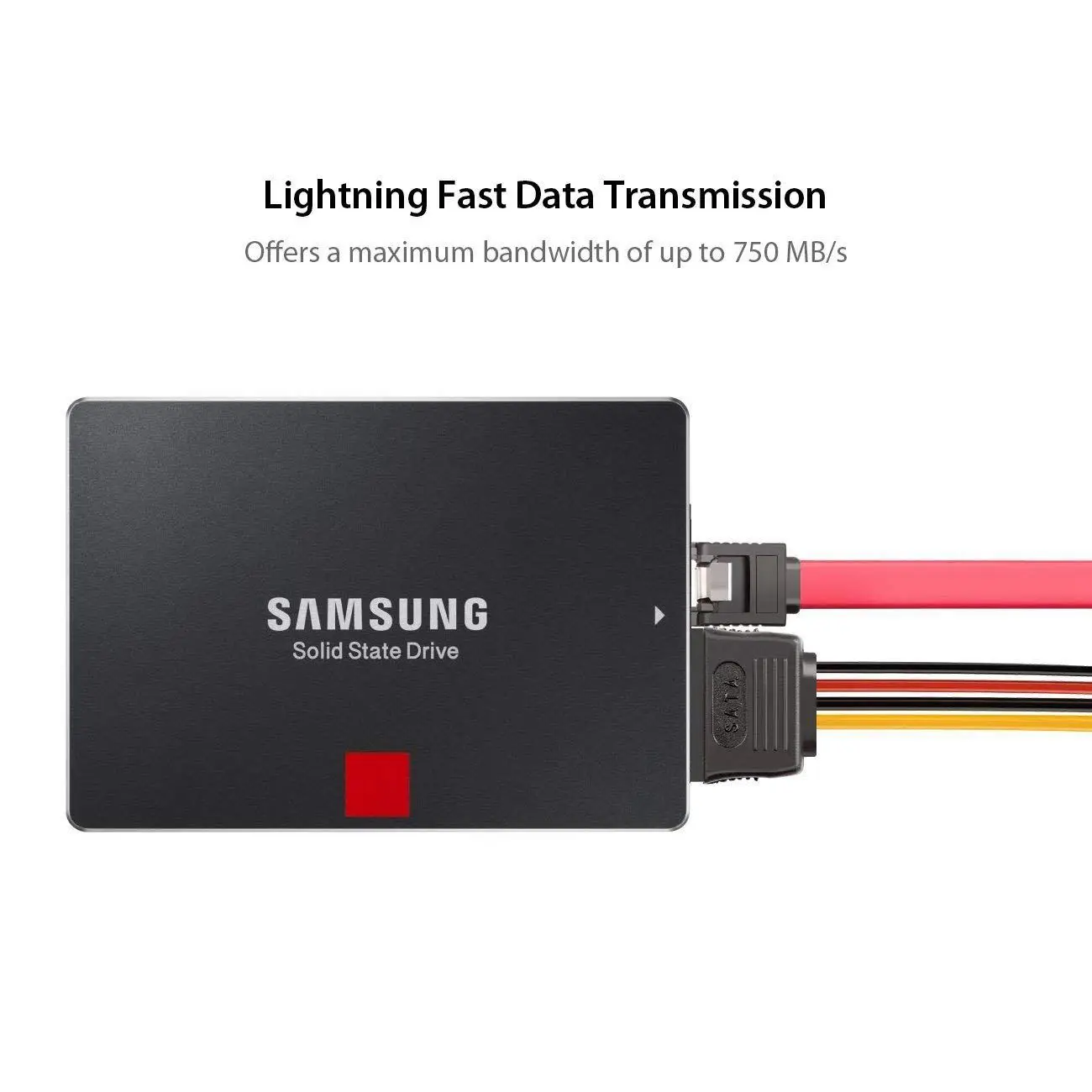 Соединительные кабели для жесткого диска IG SSD/SATA III (1x4 Pin к двойному 15 контактному