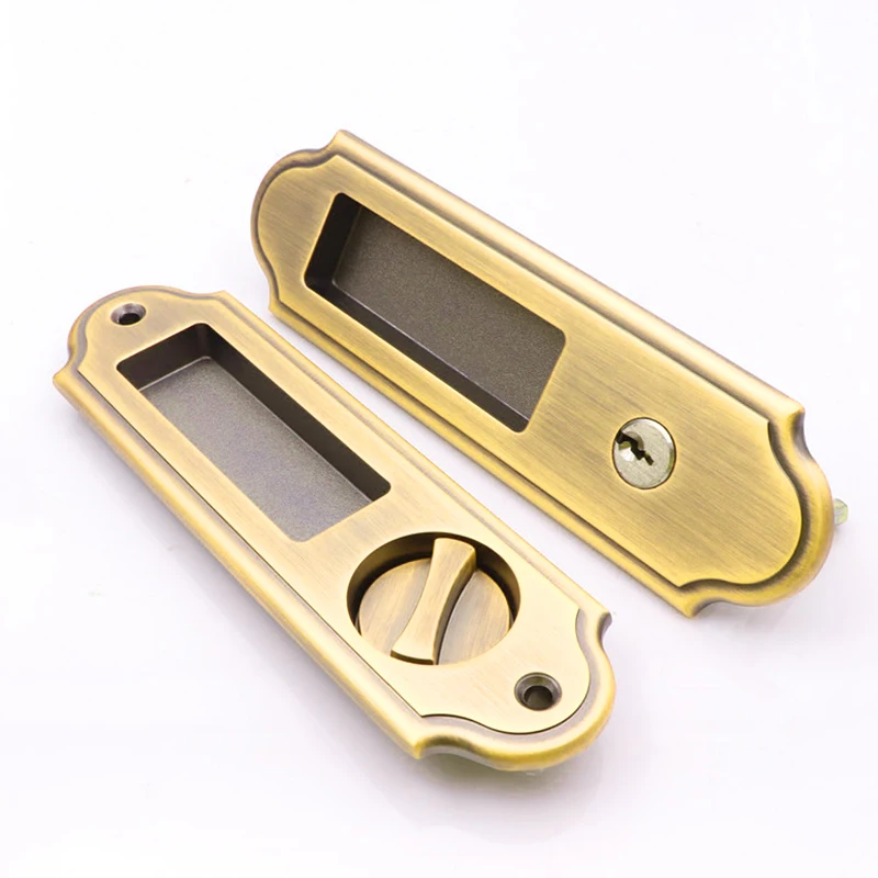 

^Movable Sliding Door Lock Handle Locks Keyed Privacy Door Security Door Lock R1