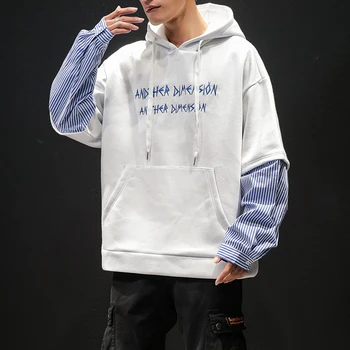 

Spring New Tide Men's Embroidery Hooded Large Size Jacket American hoodies harajuku hip hop Hot Sale Free shipping
