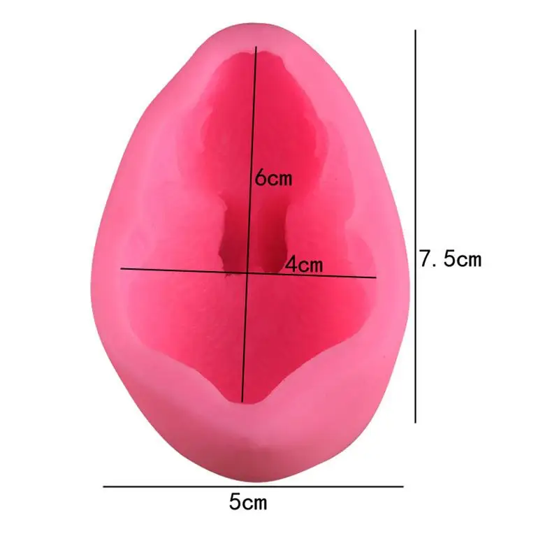 3D стерео плесень Милая силиконовая форма в виде кролика DIY ручной работы мыло свечи хлеба помадка желе шоколадные формы украшения торта плесень