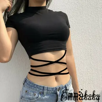 

Fashion Women Summer Crop T-Shirt Tops Summer Short Sleeve Tee Shirt Top