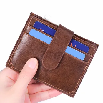 

Men's pocket driver's license short wallet bank ultra-thin zipper pocket